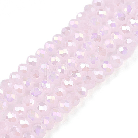 Electroplate Glass Beads Strands EGLA-A044-J3mm-B02-1