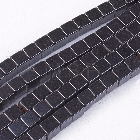 Non-Magnetic Synthetic Hematite Beads Strands G-Q527-4x4mm-1-1