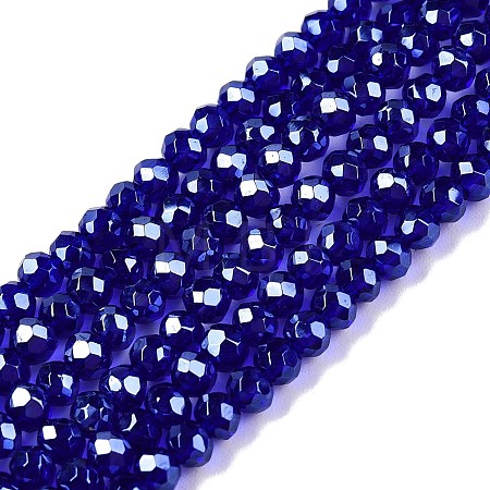 Electroplate Glass Beads Strands EGLA-A044-T2mm-A06-1