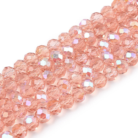 Electroplate Glass Beads Strands EGLA-A044-T4mm-L21-1