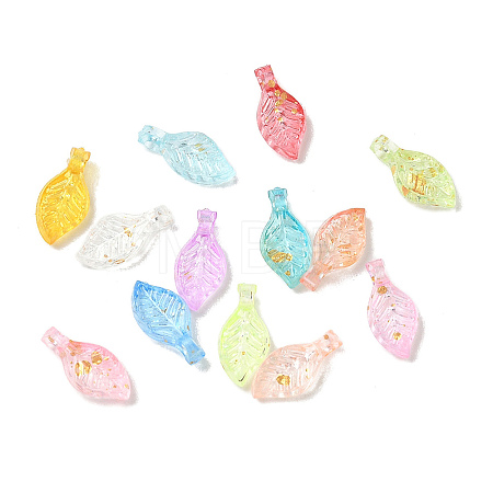 Transparent Acrylic and Gold Foil Pendants AC-CBAF9C1-04A-1