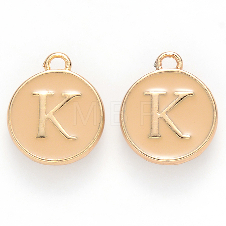Golden Plated Alloy Enamel Charms LS-ENAM-S118-06K-1