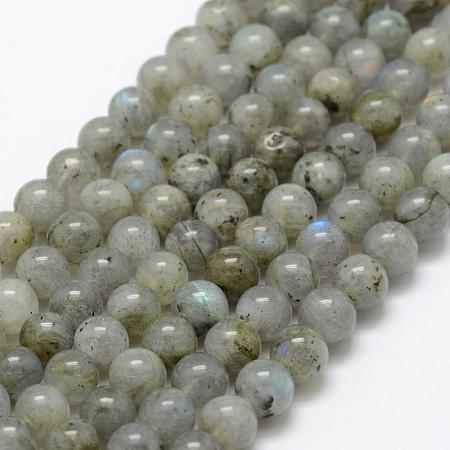 Natural Labradorite Beads Strands G-P322-29-6mm-1