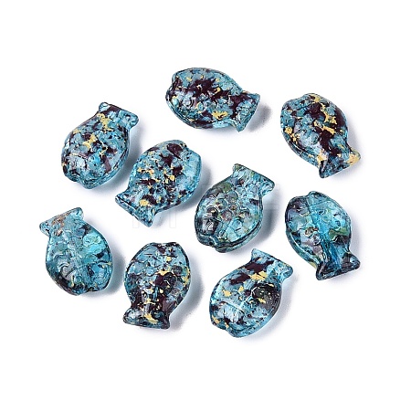 Picasso Transparent Glass Beads SEED-Q039-03G-1