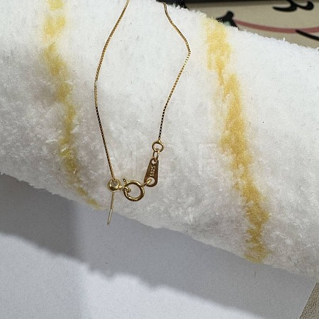 925 Sterling Silver Cable Chain Adjustable Slider Necklaces for Women NJEW-U030-01G-02-1-1