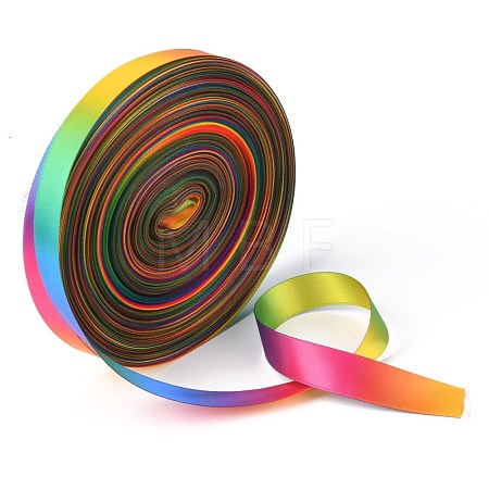 Rainbow Gradient Polyester Ribbon OCOR-G008-01D-1