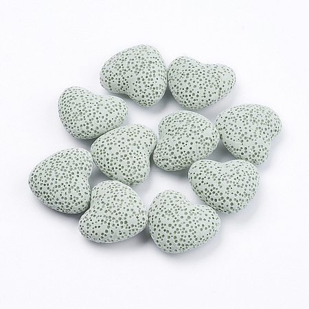 Unwaxed Natural Lava Rock Beads G-I190-A01-1