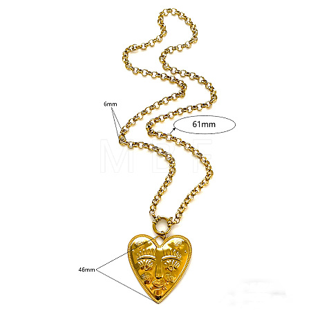 316L Surgical Stainless Steel Pendant Necklaces WGF2B0B-02-1