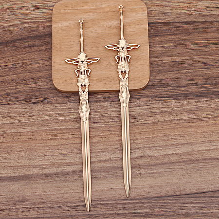 Alloy Sword Hair Sticks OHAR-PW0006-17C-1