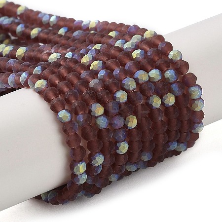 Imitation Jade Glass Beads Strands EGLA-A034-T2mm-MB13-1