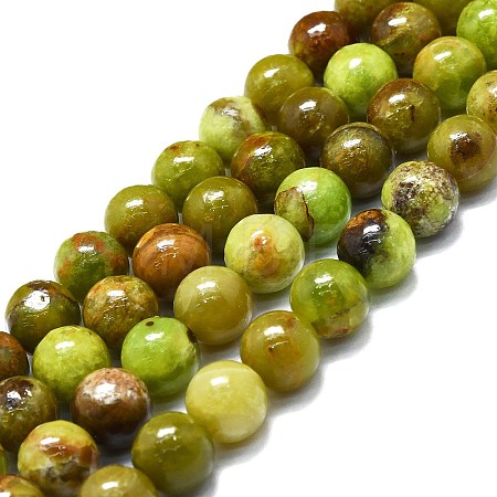 Natural Green Opal Beads Strands G-K245-A17-A05-1