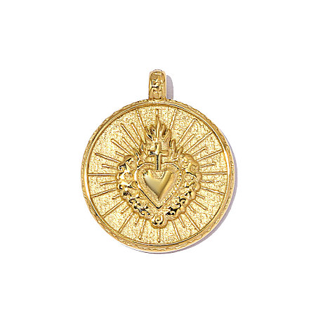 304 Stainless Steel Pendants STAS-OY014-66G-1