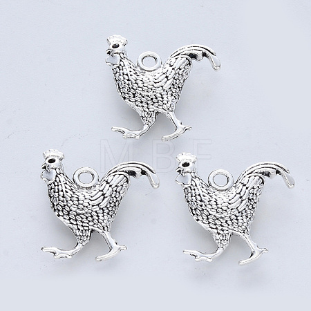 Tibetan Style Alloy Pendants X-TIBE-R316-023AS-RS-1