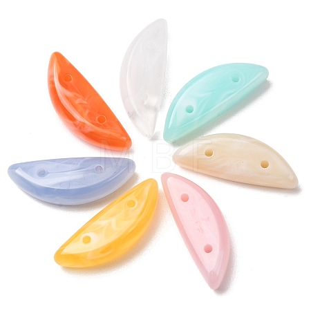 Two-Tone Imitation Gemstone Acrylic Beads AC-CBA7B05-10-1