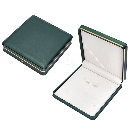 Imitation Leather Pure Color Flip-open Gift Boxes CON-WH0095-238A-01-1