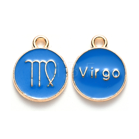 Alloy Enamel Pendants ENAM-S124-01B-02B-1