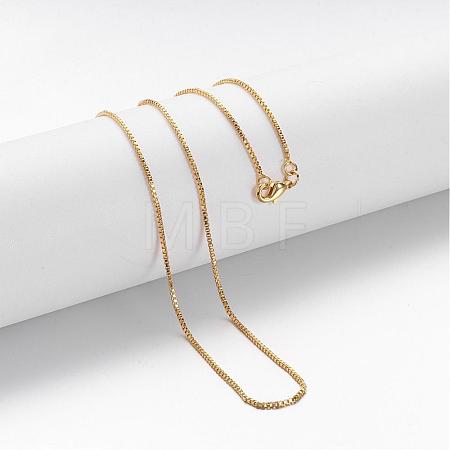 Brass Chain Necklaces MAK-F013-02G-1