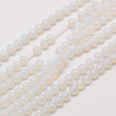 Opalite Round Beads Strands X-G-A130-3mm-A01-1