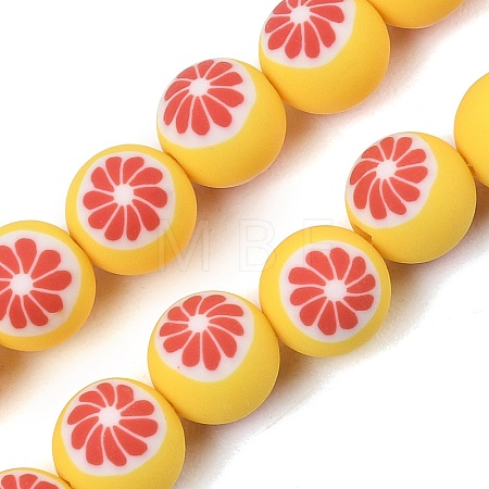 Handmade Polymer Clay Beads Strands PY-CBAEC33-02N-1