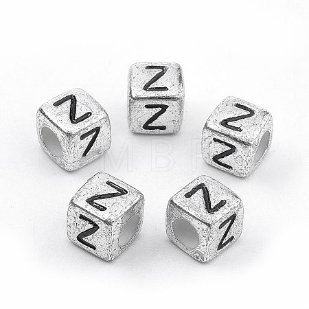 Plated Acrylic Beads PB43C9308-Z-1
