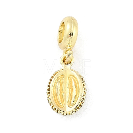 Brass Enamel Fruit European Dangle Charms KK-Z090-08G-07-1