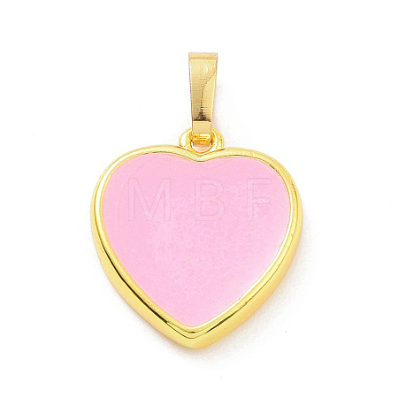 Real 18K Gold Plated Eco-friendly Rack Plating Brass Enamel Pendants KK-F843-06G-01-1