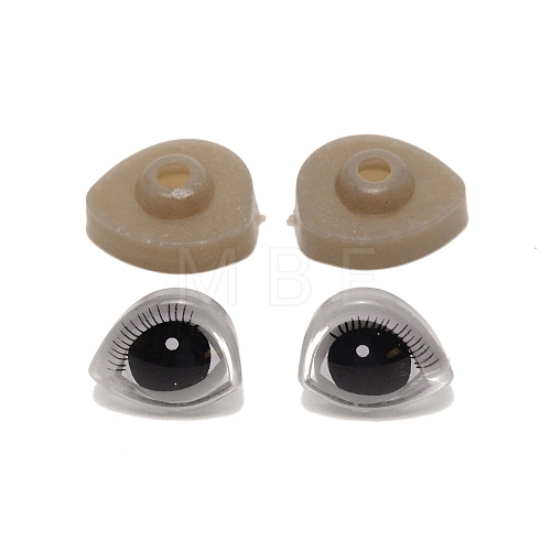 3D Plastic Doll Eyes and Eyes Washers Sets DIY-WH0264-11C-1