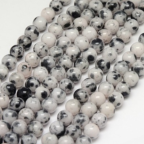 Natural Persian Jade Beads Strands G-G597-10mm-XTH-19-1