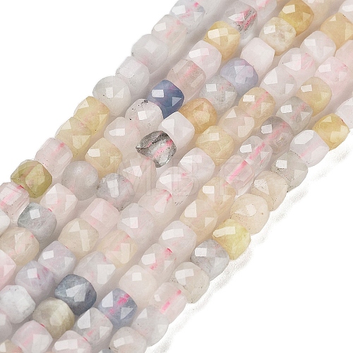 Natural Morganite Beads Strands G-H042-A05-02-1