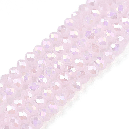 Electroplate Glass Beads Strands EGLA-A044-J3mm-B02-1