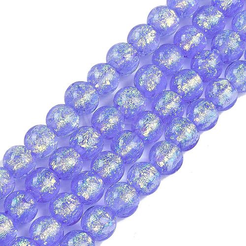 Handmade Foil Lampwork Beads Strands FOIL-K003-06A-02-1