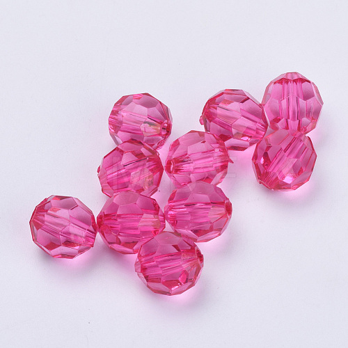 Transparent Acrylic Beads TACR-Q257-10mm-V08-1