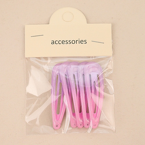 5Pcs Alloy Snap Hair Clips for Girl PW-WG7A713-04-1