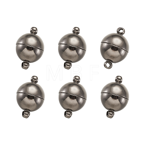 Round Brass Magnetic Clasp KK-TA0007-44B-1