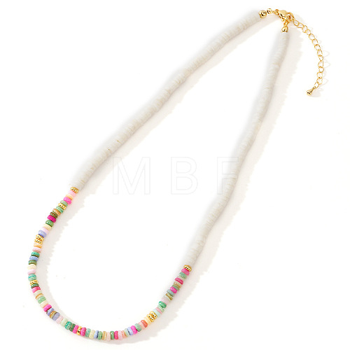 Rainbow Shell Beaded Necklace Versatile Collarbone Jewelry Accessory JY7832-5-1