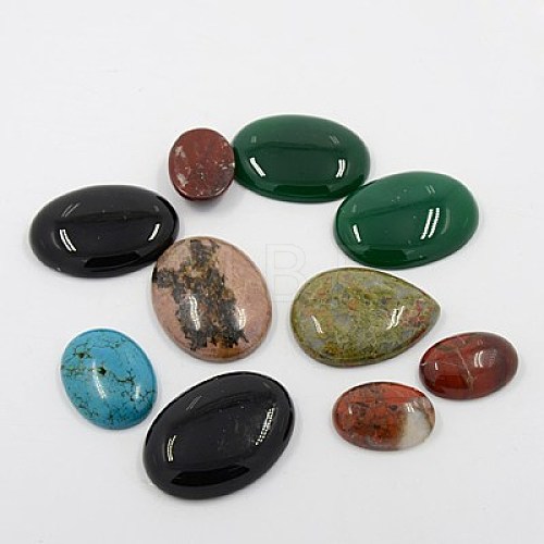 Natural Gemstone Cabochons G-MSMC007-M4-1