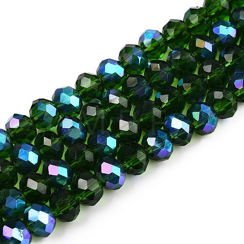 Electroplate Glass Beads Strands EGLA-A044-T6mm-L24-1