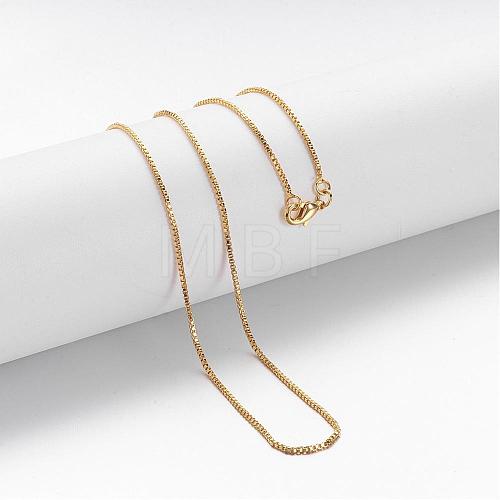 Brass Chain Necklaces MAK-F013-02G-1