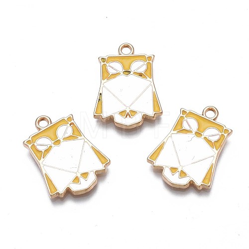 Rack Plating Alloy Enamel Pendants ENAM-S122-88-1