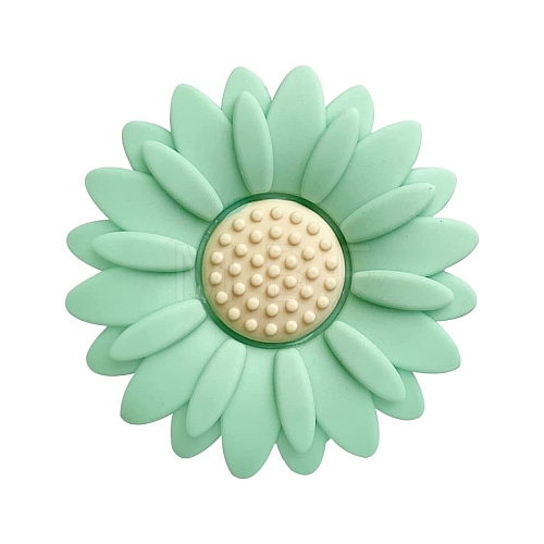 Flower Food Grade Eco-Friendly Silicone Focal Beads PW-WG22023-03-1