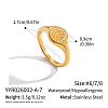 304 Stainless Steel Finger Rings for Women DP0534-1-1