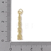 Rack Plating Brass Micro Pave CLear Cubic Zirconia Pendants KK-E110-13G-3