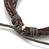 PU Imitation Leather Braided Cord Bracelets BJEW-G709-07A-AS-3