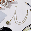 Brass Empty Bead Cage Pendant Decorations HJEW-PH02506-4