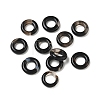 Natural Black Agate Linking Round Ring GG-CBA19D0-06A-03-1