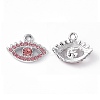 Alloy Rhinestone Pendants PALLOY-P287-06P-03-1