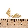 Ocean Theme Brass Micro Pave Cubic Zirconia Charms KK-F902-08B-G-3