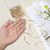 40Pcs Brass Curved Tube Beads KK-PH0015-17A-3