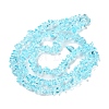 Spray Painted Transparent Glass Beads Strands GLAA-P060-01B-02-2