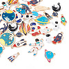 Craftdady 36Pcs 18 Styles Baking Painted Alloy Pendants FIND-CD0001-02-13